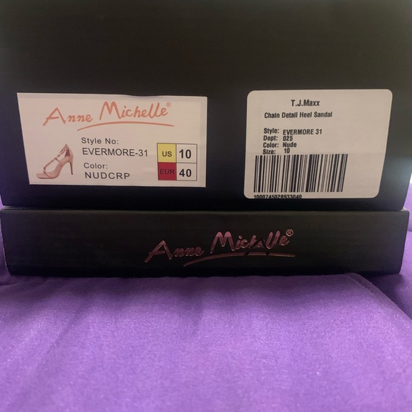 New Sexy Chain Detail Heel Sandal - Sz 10 - Picture 7 of 7